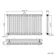 Athens Antique Gold Double Column Horizontal Traditional Radiator 600x1010mm