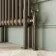 Athens Antique Gold Double Column Horizontal Traditional Radiator 600x1415mm