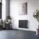 Marbella Matt Black Single Oval Panel Radiator 600x780mm