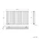 Marbella Matt Black Double Oval Panel Radiator 600x1020mm