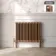 Athens Antique Copper Double Column Horizontal Traditional Radiator 600x785mm