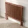 Athens Antique Copper Double Column Horizontal Traditional Radiator 600x785mm