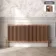 Athens Antique Copper Double Column Horizontal Traditional Radiator 600x1415mm