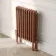 Athens Antique Copper Triple Column Horizontal Traditional Radiator 600x425mm