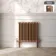 Athens Antique Copper Triple Column Horizontal Traditional Radiator 600x605mm