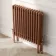 Athens Antique Copper Triple Column Horizontal Traditional Radiator 600x605mm