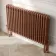 Athens Antique Copper Triple Column Horizontal Traditional Radiator 600x1010mm