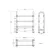 Gibraltar Freestanding Traditional Chrome Heated Towel Rail 780x685mm