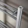 Barcelona Chrome Straight Heated Towel Rail 800x400mm