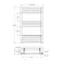 Barcelona Chrome Straight Heated Towel Rail 800x500mm