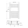 Barcelona Anthracite Straight Heated Towel Rail 650x400mm