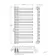 Palermo Anthracite Designer Heated Towel Rail 1200x600mm