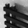 Palermo Matt Black Designer Heated Towel Rail 1200x450mm
