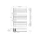 Seville Matt Black Designer Flat Panel Heated Towel Rail 800x600mm