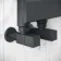 Seville Anthracite Designer Flat Panel Heated Towel Rail 1200x450mm