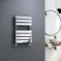 Santorini Chrome Flat Panel Heated Towel Rail 650x400mm