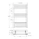Barcelona Matt Black Straight Heated Towel Rail 800x500mm
