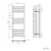 Barcelona Brushed Brass Straight Heated Towel Rail 1000x400mm