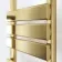 Santorini Brushed Brass Flat Panel Heated Towel Rail 1000x450mm