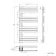Seville Brushed Brass Designer Flat Panel Heated Towel Rail 1200x600mm