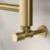 Barcelona Brushed Brass Straight Heated Towel Rail 1400x400mm