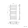 Santorini Brushed Brass Flat Panel Heated Towel Rail 1400x600mm