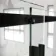 Stockholm Matt Black Easy Clean 8mm Frameless Sliding Shower Door 1400mm