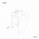 Copenhagen Easy Clean 8mm Wet Room Shower Glass Panel 1100mm