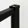 Munich Matt Black Grid Easy Clean 8mm Wet Room Shower Glass Panel 900mm