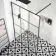 Munich Matt Black Grid Easy Clean 8mm Wet Room Shower Glass Panel 1400mm