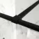 Munich Matt Black Framed Easy Clean 8mm Wet Room Shower Glass Panel 700mm