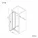 London 6mm Pivot Shower Door 800mm