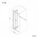 London 6mm Bifold Shower Door 1000mm