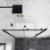 London Matt Black 6mm Sliding Shower Door 1100mm