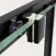 Hamburg Matt Black Easy Clean 8mm Sliding Shower Door 1200mm - Easy Fix Feature