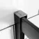 London Matt Black 6mm Offset Quadrant Shower Enclosure 1000x800mm