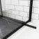 London Matt Black 6mm Pivot Shower Door 1000mm