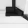 Vienna Matt Black Easy Clean 8mm Hinged Shower Door 900mm