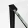 Vienna Matt Black Easy Clean 8mm Hinged Shower Door 1200mm