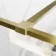 Munich Brushed Brass Framed Easy Clean 8mm Wet Room Shower Glass Panel 1200mm