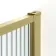 Munich Fluted Effect Brushed Brass Easy Clean 8mm Wet Room Shower Glass Panel 1200mm
