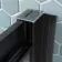 London Matt Black Grid 6mm Sliding Shower Door 1000mm