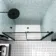 London Matt Black Grid 6mm Sliding Shower Door 1400mm