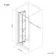 London Matt Black Grid 6mm Bifold Shower Door 760mm