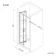London Matt Black Grid 6mm Bifold Shower Door 900mm