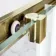 Hamburg Brushed Brass Easy Clean 8mm Sliding Shower Door 1200mm - Easy Fix Feature
