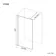 Munich Fluted Effect Brushed Brass Easy Clean 8mm Wet Room Shower Glass Panel 900mm