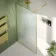 Munich Fluted Effect Brushed Brass Easy Clean 8mm Wet Room Shower Glass Panel 1100mm