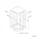 London Brushed Brass 6mm Offset Quadrant Shower Enclosure 1000x800mm