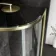 London Brushed Brass 6mm Offset Quadrant Shower Enclosure 1200x800mm